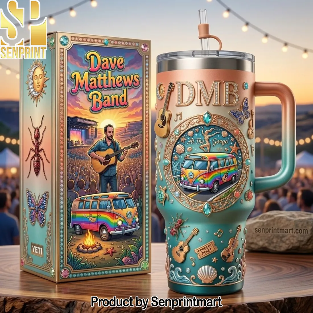Dave Matthews Band At The Gorge 3D Concert Design Tumbler
