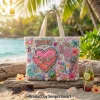 Dolly Parton Rhinestone Cowgirl Beaded Glam Tote Bag