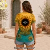 Just A Girl Who Loves Bret Michaels Sunflower Every Rose Has Its Thorn Women's V-Neck Shirt