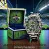Ecuador FC World Cup 2016 Gold Diamond Accent Watch