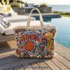 Jaws Amity Island Beaded 3D Ocean Scene Tote Bag Jaws Amity Island Beaded 3D Ocean Scene Tote Bag