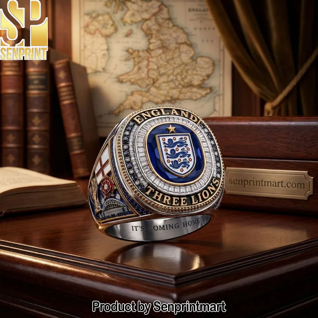 England Three Lions Luxury Commemorative “It’s Coming Home” Ring