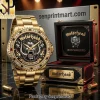 Vaqueros De Bayamón Gold-Tone Basketball Team Watch