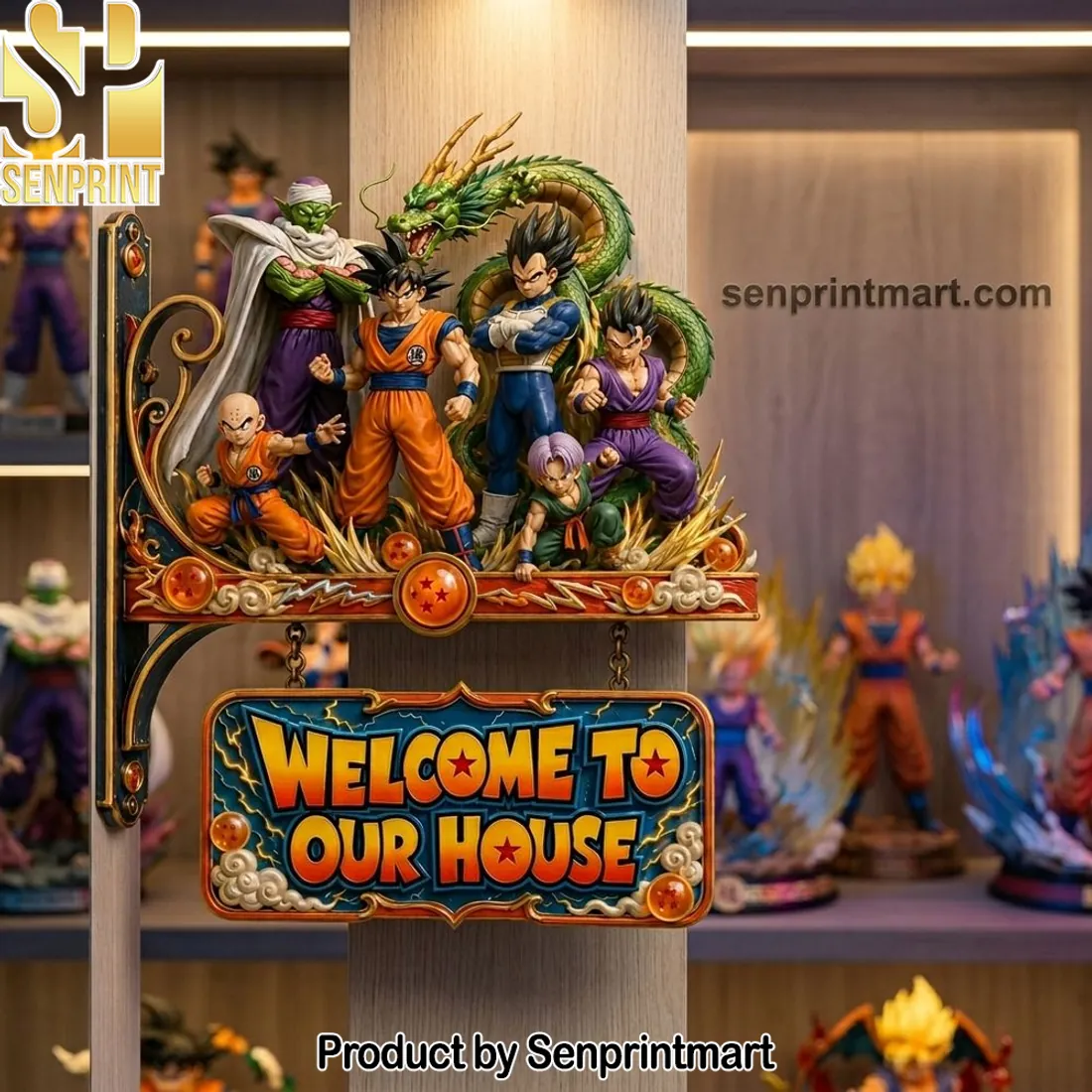 Dragon Ball Z 3D Welcome To Our House Premium Sign