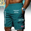 Personalized Aston Martin Since 1913 British Flag Teal Men's Cargo Shorts