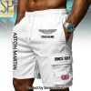 Personalized Aston Martin Since 1913 British Flag Teal Men's Cargo Shorts