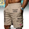 Personalized Aston Martin Since 1913 British Flag Teal Men's Cargo Shorts