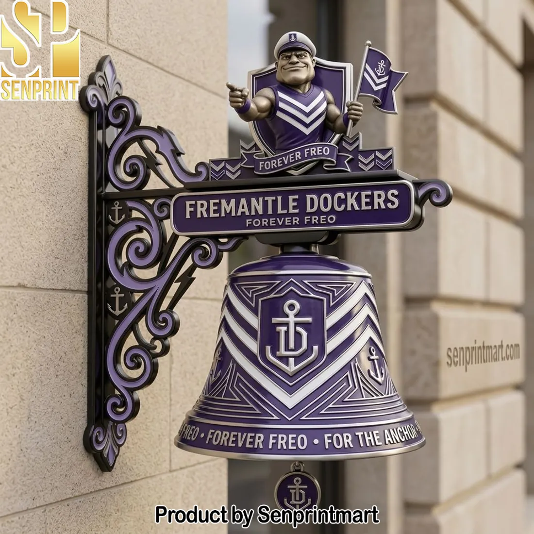 Fremantle Dockers Forever Freo Mascot Decorative Wall Bell