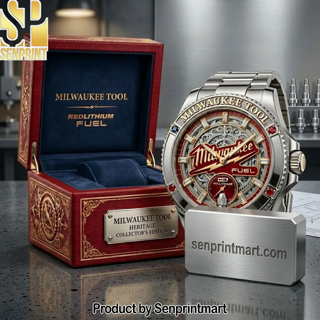 Milwaukee Tool Heritage Collector’s Edition Redlithium Fuel Stainless Steel Watch