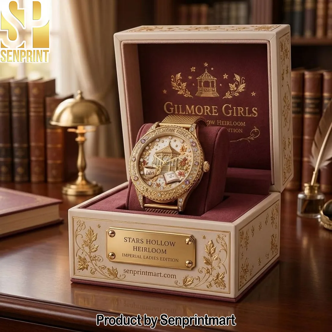 Gilmore Girls Stars Hollow Heirloom Imperial Ladies Gold Tone Watch