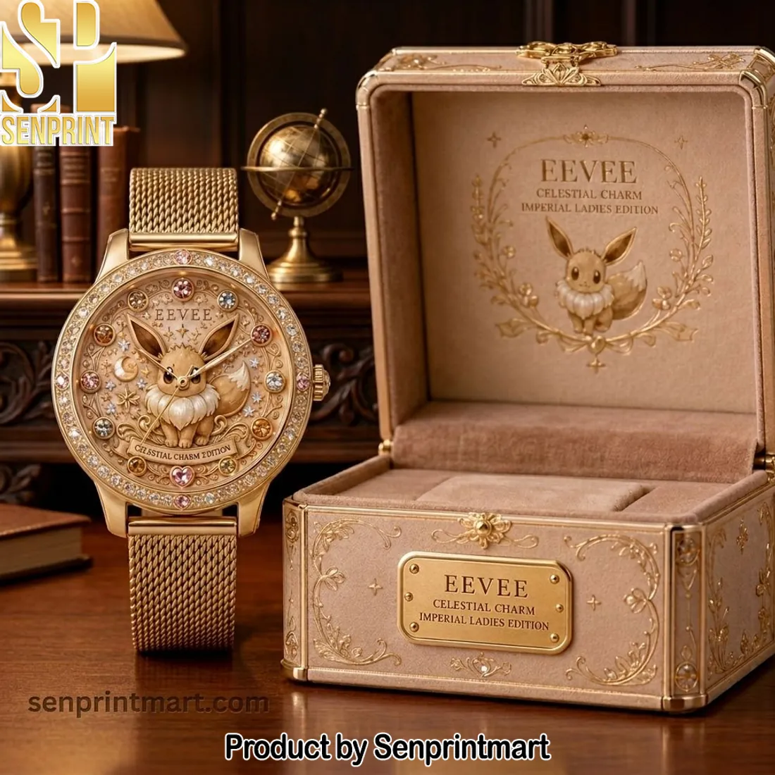 Eevee Celestial Charm Imperial Ladies Edition Luxury Gold Watch
