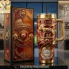 Club América Las Águilas Golden Eagle Premium 40oz Tumbler with Handle Club América Las Águilas Golden Eagle Premium 40oz Tumbler with Handle