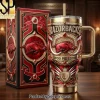 Ecuador FC Football Fan Premium 3D Embossed Tumbler with Handle Ecuador FC Football Fan Premium 3D Embossed Tumbler with Handle