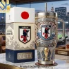 Germany FC World Class Elite Gold Football Tumbler With Handle Germany FC World Class Elite Gold Football Tumbler With Handle