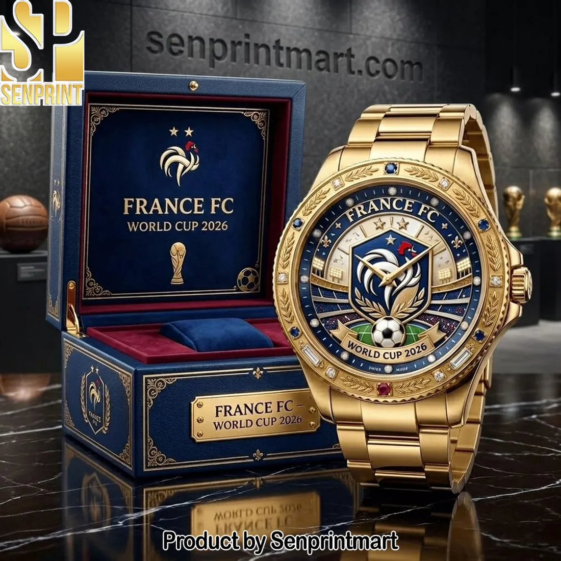 France FC World Cup 2026 Gold Commemorative Watch