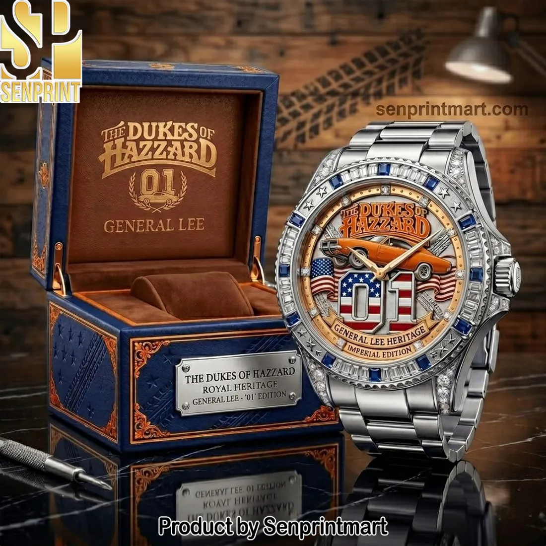 Dukes of Hazzard General Lee Royal Heritage Luxury Stainless Steel Watch