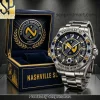 Los Angeles FC Premium Stainless Steel Diamond Bezel Watch