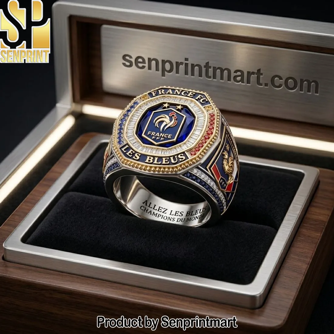 France FC Les Bleus Champions du Monde Commemorative Ring