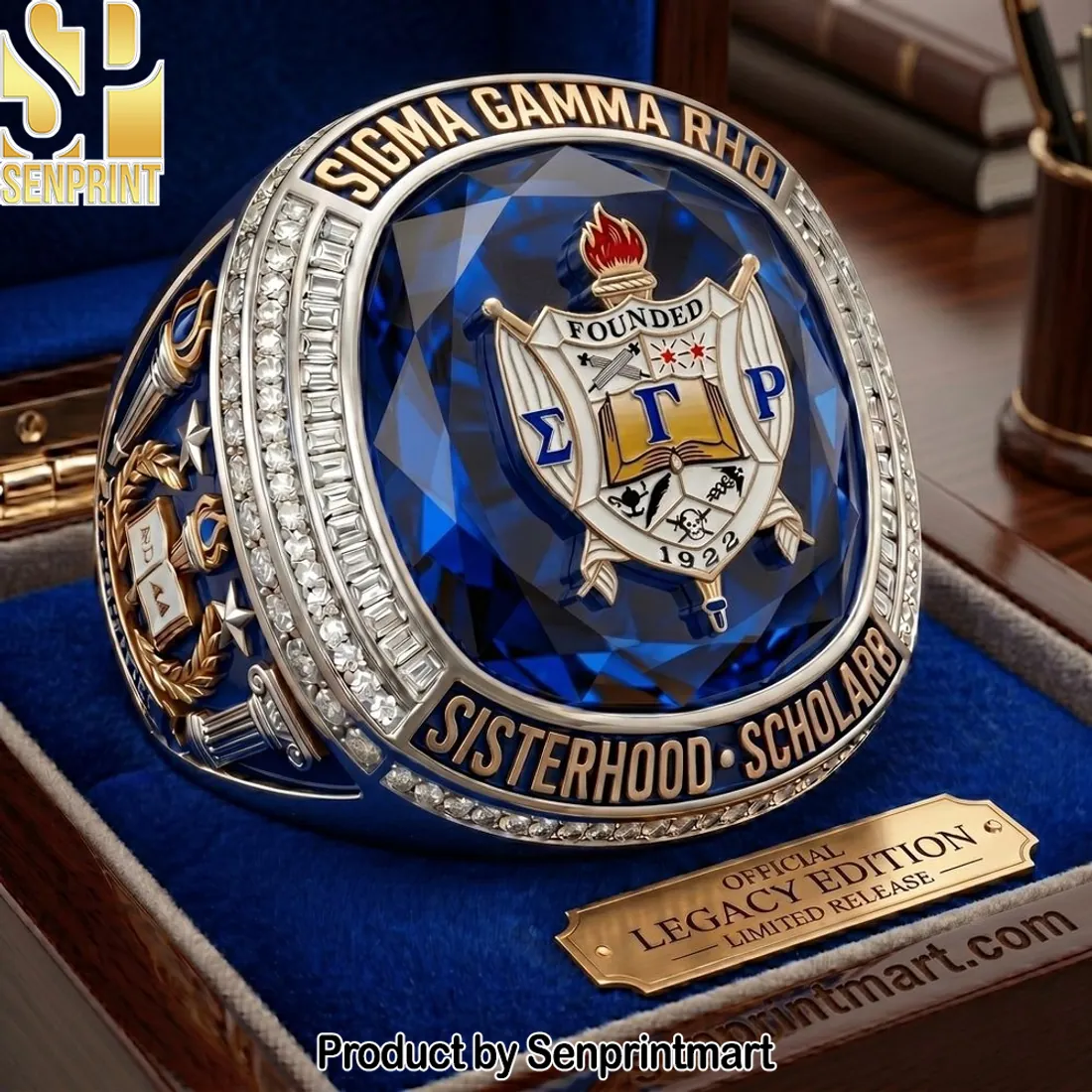 Sigma Gamma Rho Official Legacy Edition Diamond Accent Ring