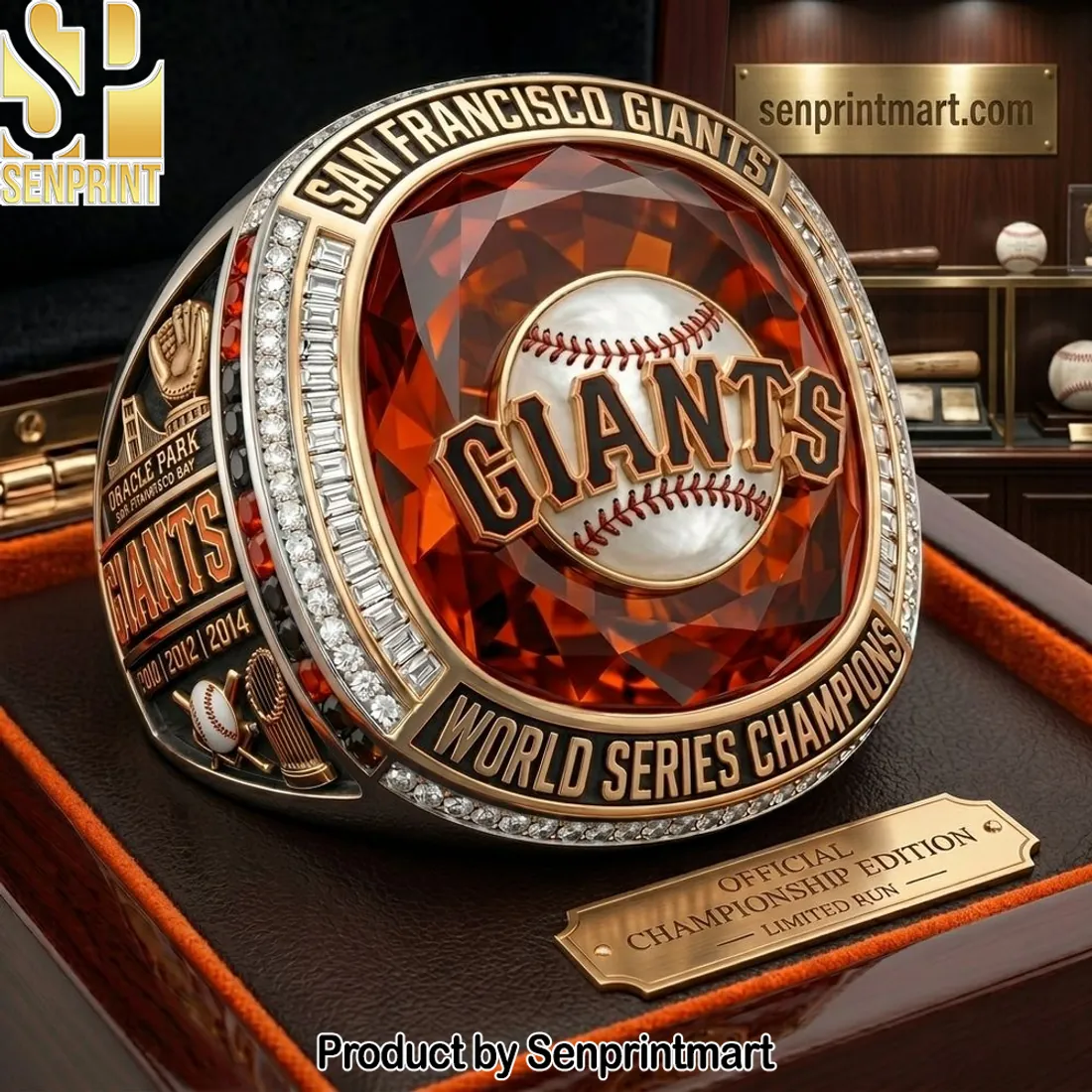 San Francisco Giants World Series Champions 2010 2012 2014 Commemorative Championship Ring