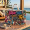 Smurfy Magic Luxury Pearl Beaded Embellished Tote Bag Smurfy Magic Luxury Pearl Beaded Embellished Tote Bag