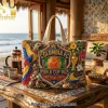 The Dukes of Hazzard General Lee Beaded Pearl Embellished Tote Bag The Dukes of Hazzard General Lee Beaded Pearl Embellished Tote Bag
