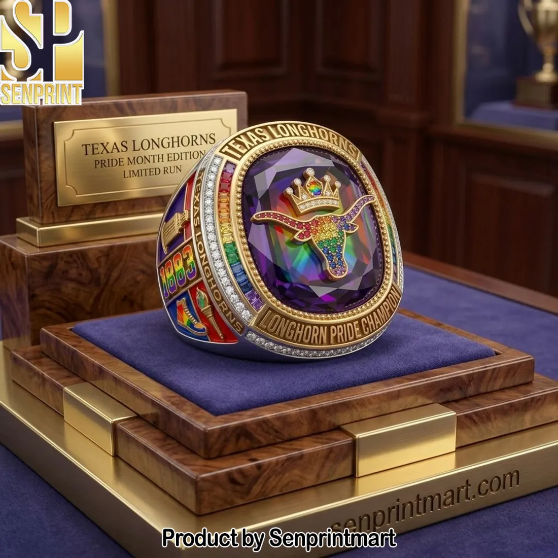 Texas Longhorns Pride Month Edition Limited Run Championship Ring