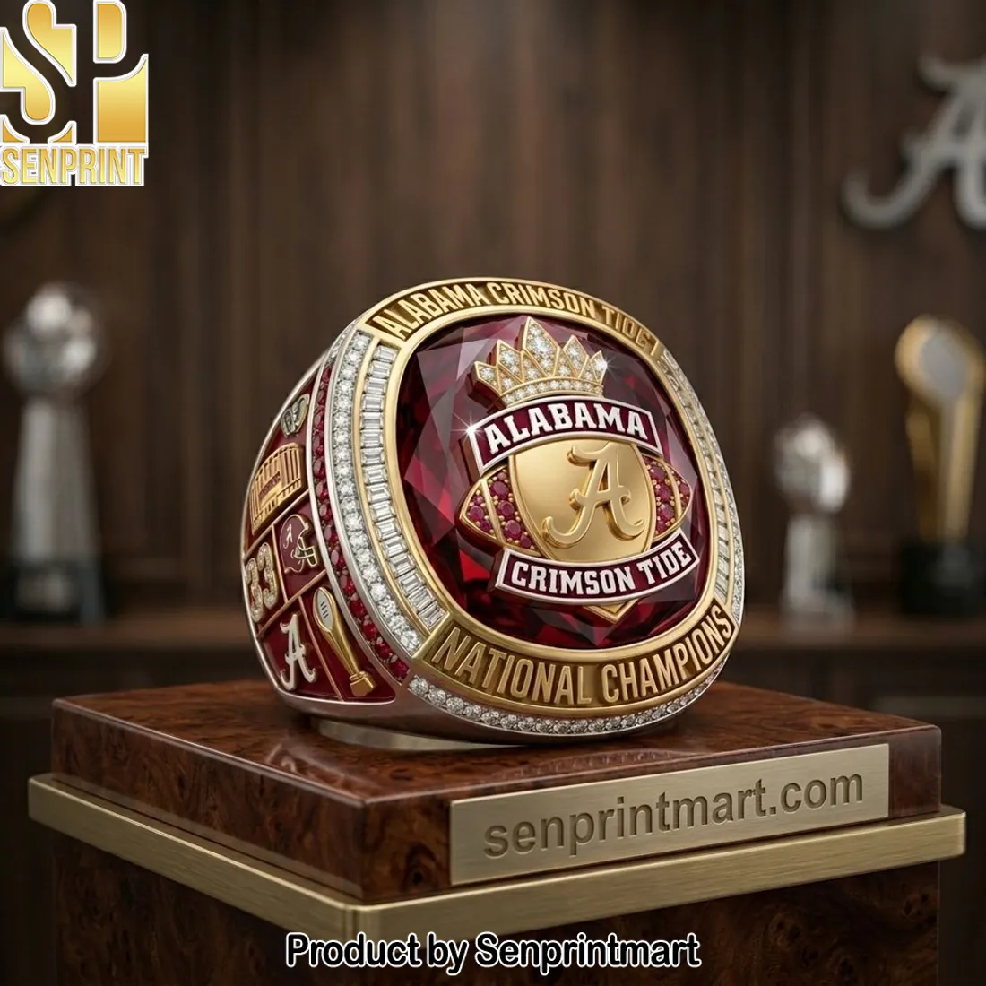 Alabama Crimson Tide National Champions Premium Replica Ring
