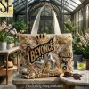 Starbucks Inspired Coffee Run Beaded Luxury Canvas Tote Bag