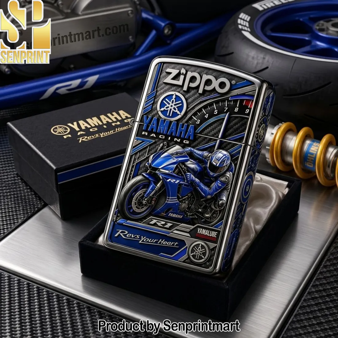 Yamaha Racing R1 Motorcycle Design Zippo Lighter