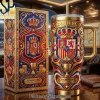 Harley Davidson Ride Free Gold 3D Motorcycle 40oz Tumbler with Handle