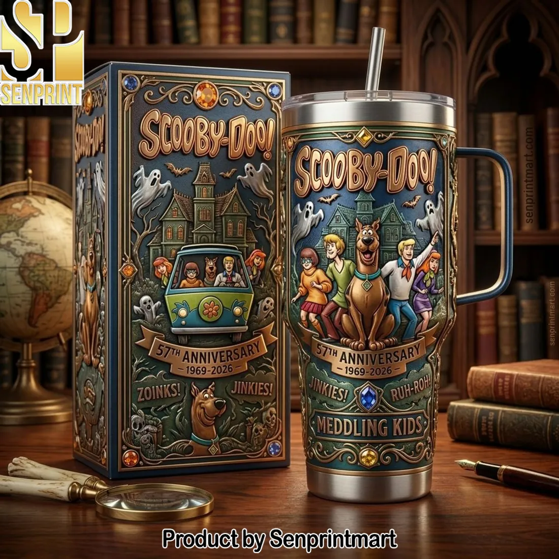 Scooby-Doo 57th Anniversary 1969-2026 Mystery Inc. Tumbler With Handle