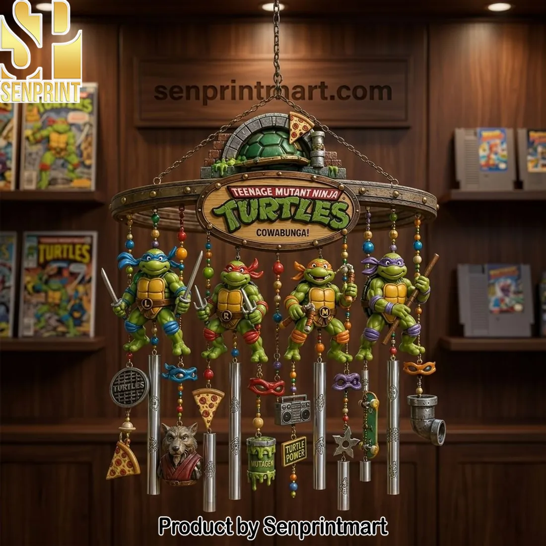 Teenage Mutant Ninja Turtles Cowabunga Premium Wind Chime