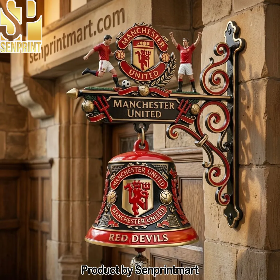 Manchester United Red Devils Premium 3D Wall Bell