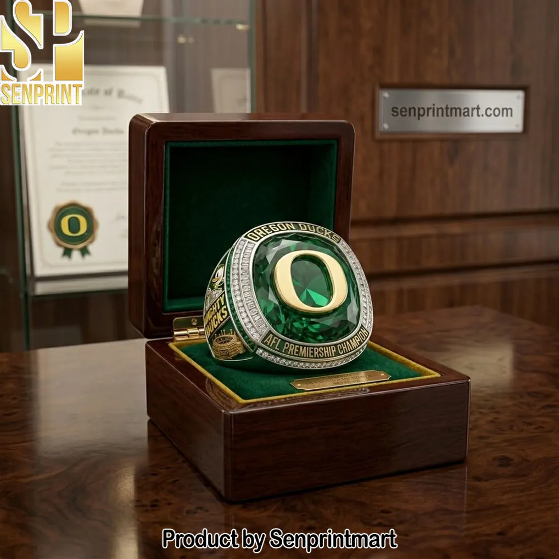 Oregon Ducks AFL Premiership Champion Commemorative Ring