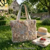 Eminem Detroit 313 Rap God Embellished Beaded Canvas Tote Bag Eminem Detroit 313 Rap God Embellished Beaded Canvas Tote Bag