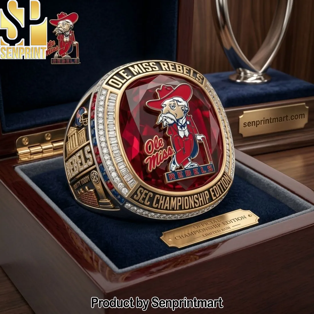 Ole Miss Rebels SEC Championship Edition Premium Commemorative Ring