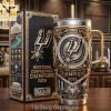 San Antonio Spurs Por Vida Premium 3D Embossed 40oz Tumbler With Handle San Antonio Spurs Por Vida Premium 3D Embossed 40oz Tumbler With Handle