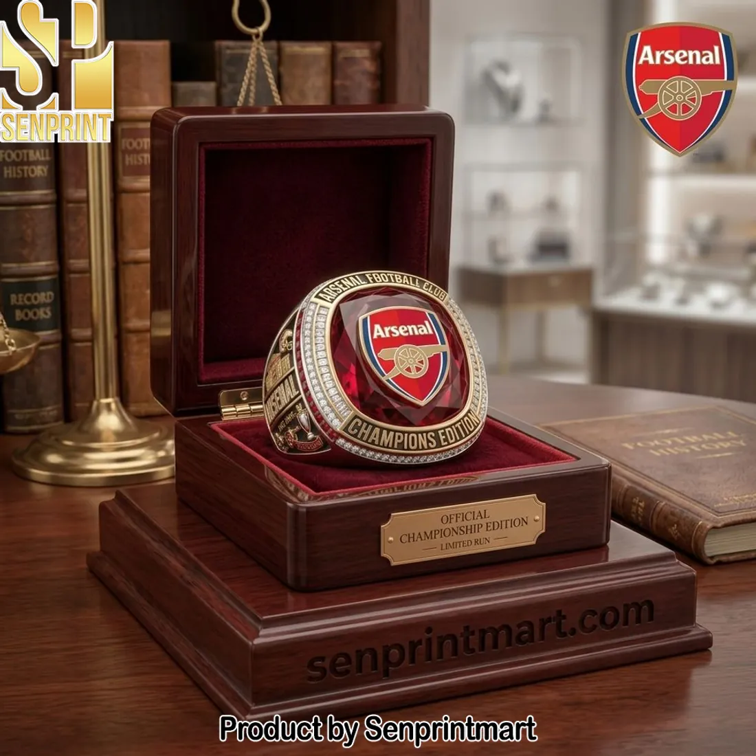 Arsenal FC Champions Edition Limited Run Commemorative Championship Ring