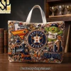 New York Mets Mr Met Beaded Embellished Canvas Tote Bag New York Mets Mr Met Beaded Embellished Canvas Tote Bag