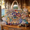 The Who My Generation Luxury Beaded Embellished Tote Bag