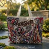 Fighting Illini Embellished Game Day Spirit Tote Bag Fighting Illini Embellished Game Day Spirit Tote Bag