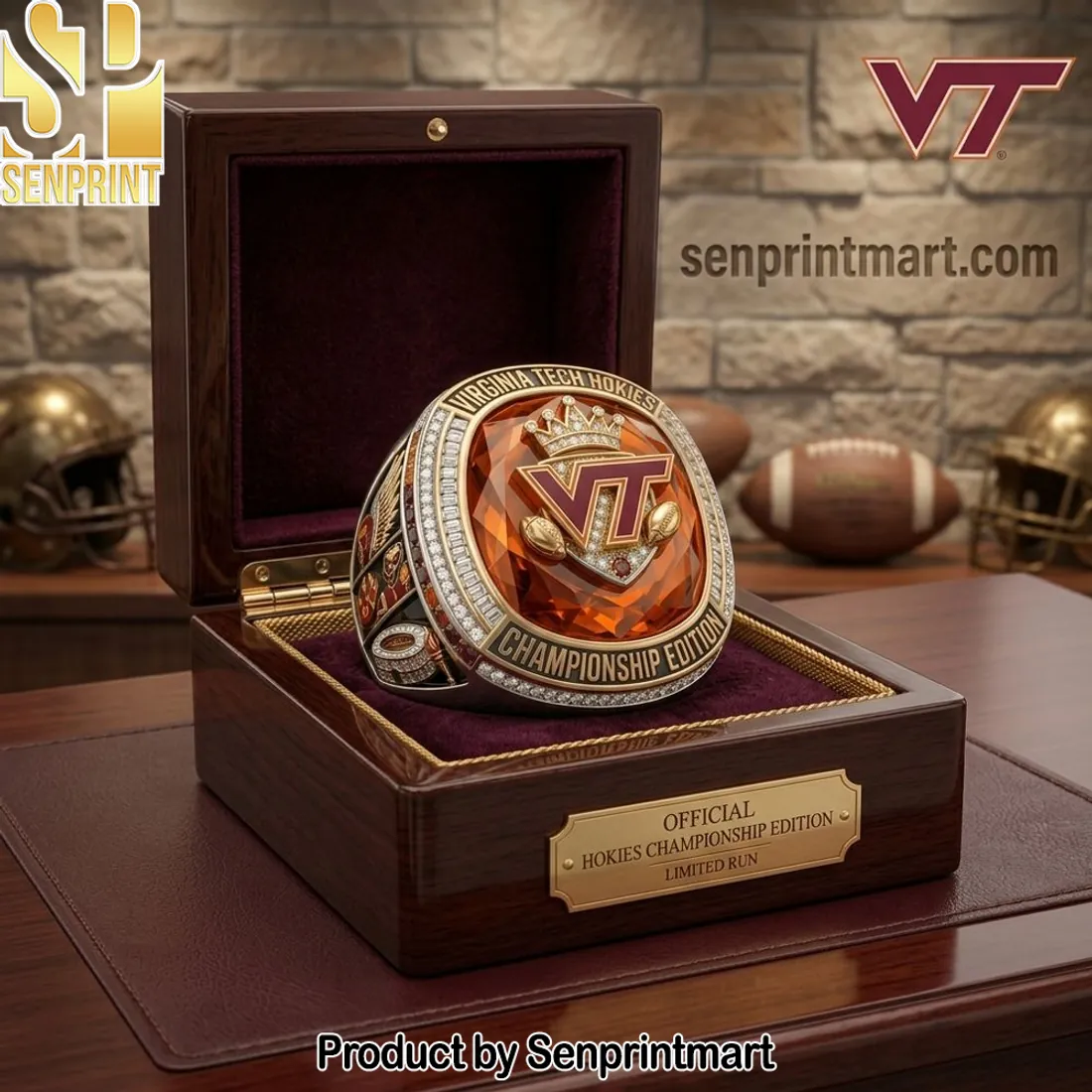 Virginia Tech Hokies Championship Edition Premium Ring