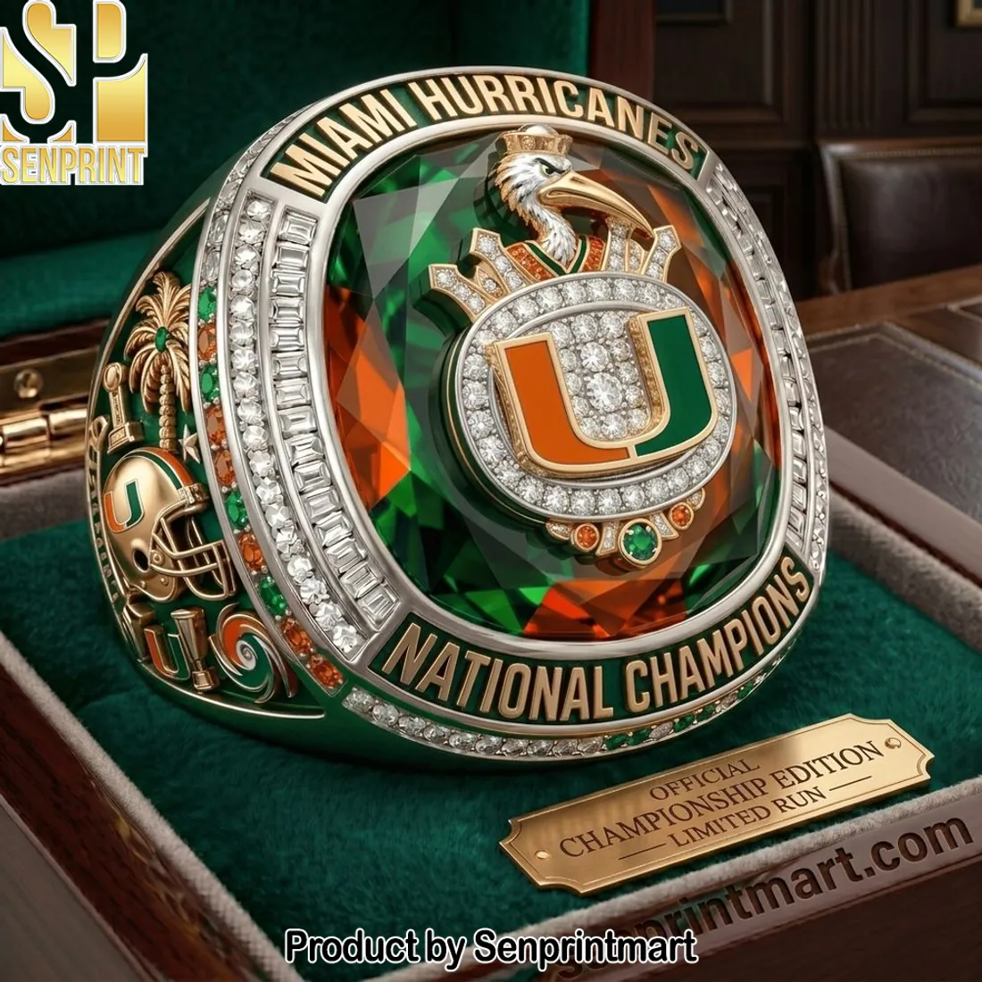 Miami Hurricanes National Champions Commemorative Replica Ring