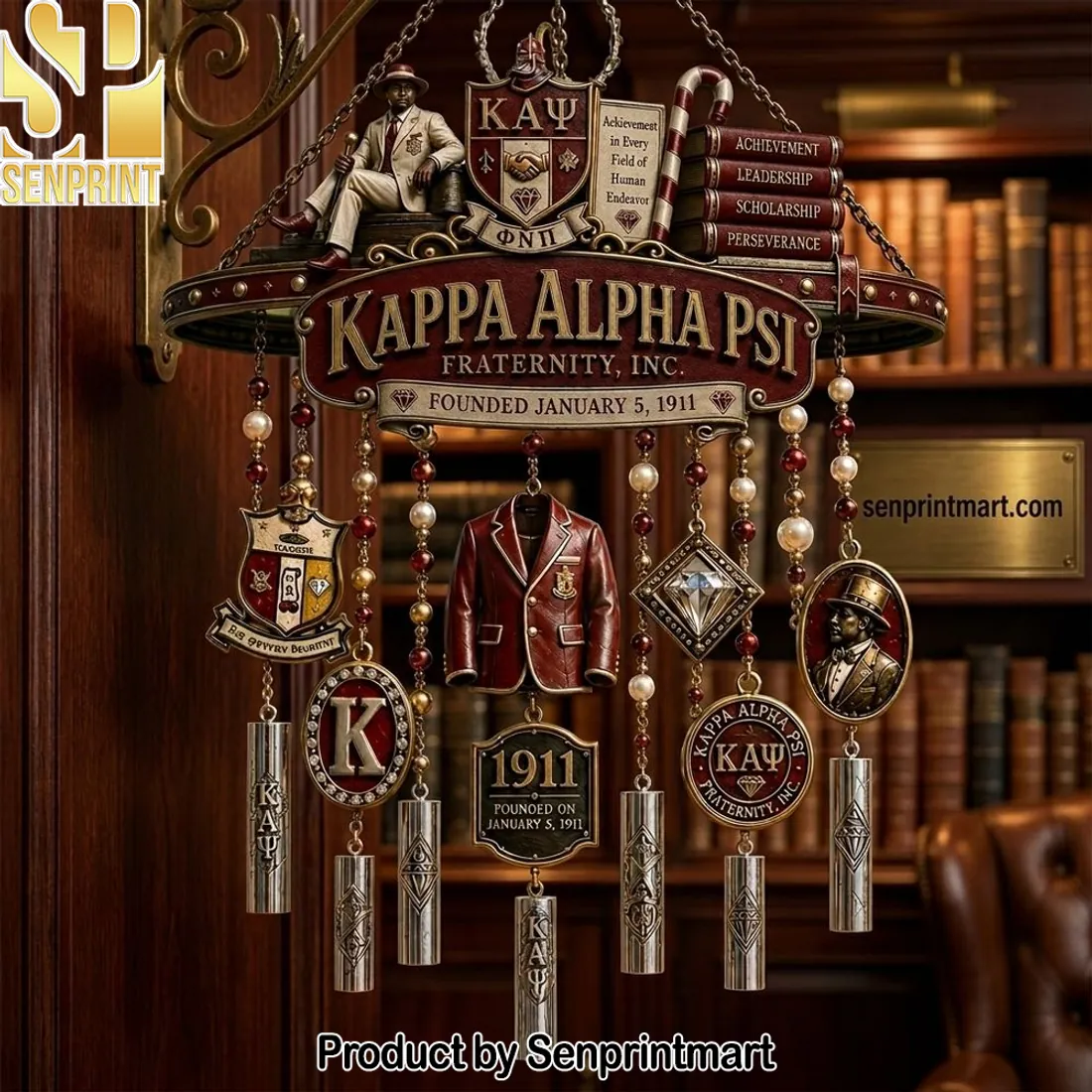 Kappa Alpha Psi Fraternity Inc. 1911 Commemorative Wind Chime