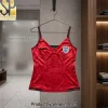 Canada Soccer Red Athletic Spaghetti Strap Jersey Cami Top Canada Soccer Red Athletic Spaghetti Strap Jersey Cami Top