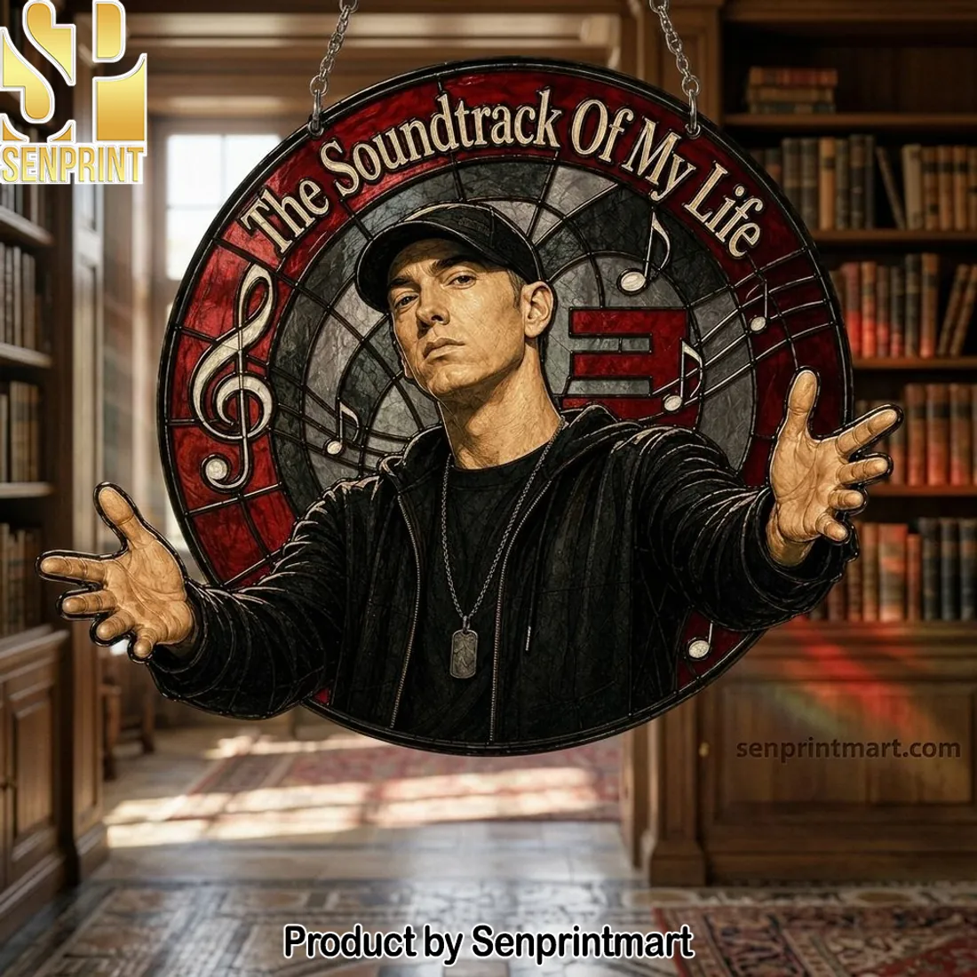 Eminem The Soundtrack Of My Life Stained Glass Style Acrylic Window Suncatcher