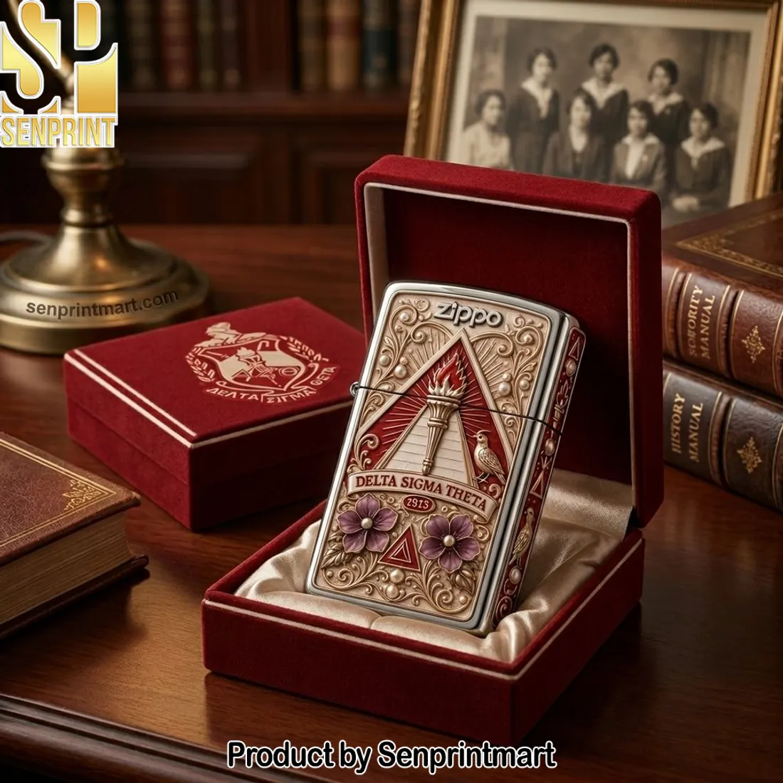 Delta Sigma Theta 1913 Sorority Premium Embossed Collectible Zippo Lighter