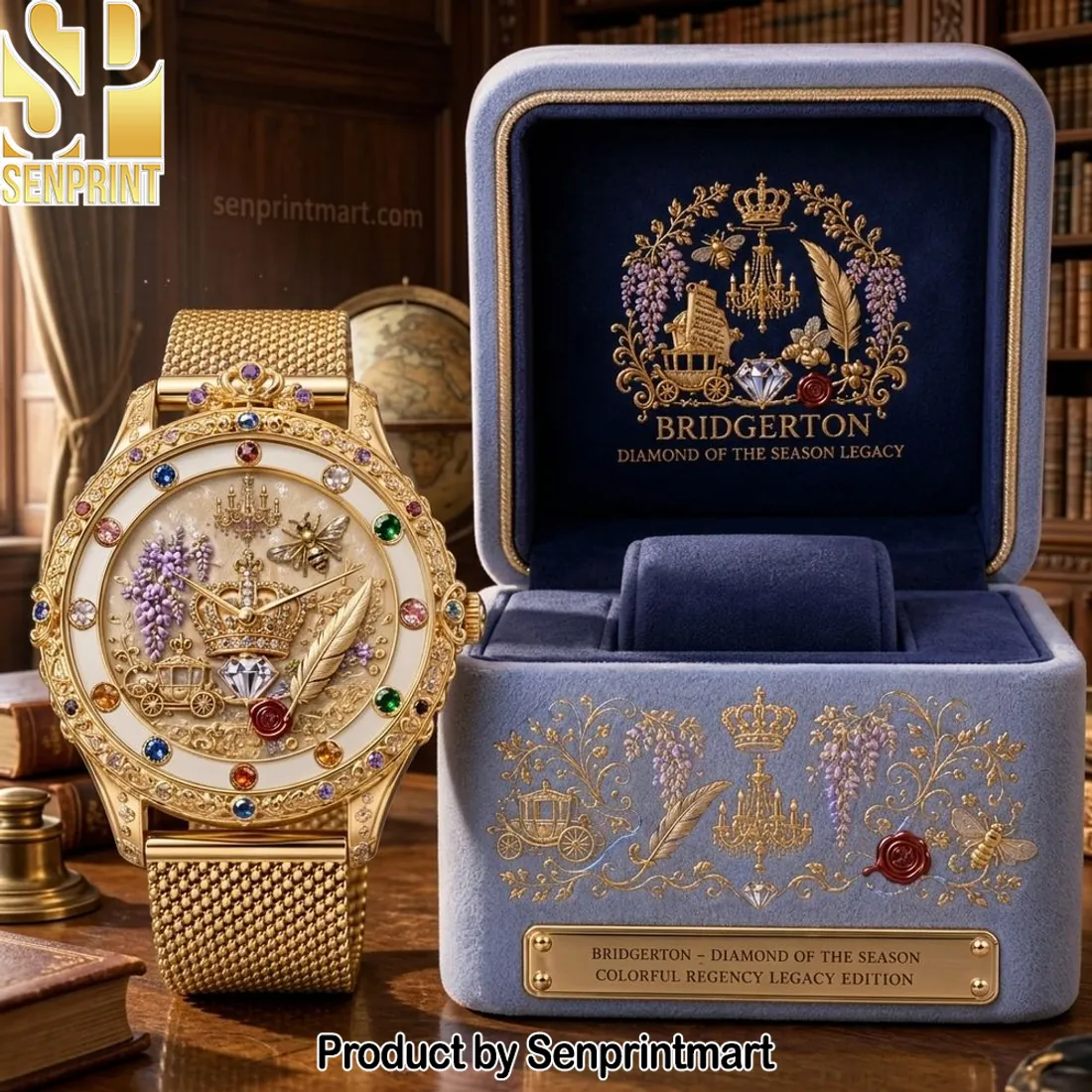 Bridgerton Diamond of the Season Legacy Edition Luxury Gold Stainless Steel Watch