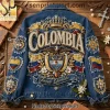 Viva Mexico Campeones Premium Embellished Rhinestone Soccer Denim Jacket Viva Mexico Campeones Premium Embellished Rhinestone Soccer Denim Jacket